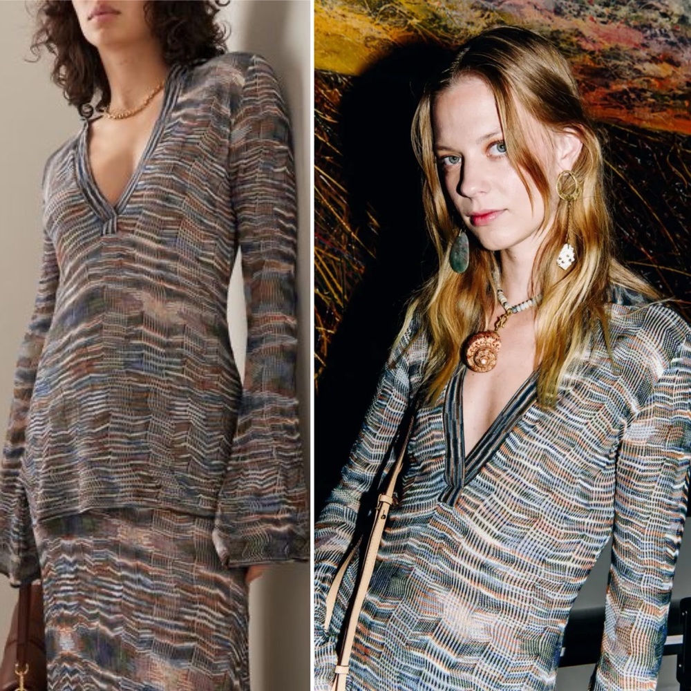 Ulla Johnson Marlo Top Azurite Runway Knit Size Small - Picture 3 of 10